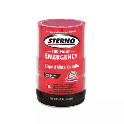 Sterno 30642 Wax 100 Hr. Emergency Candles Liquid 13.6 Oz. (Pack Of 4) • $33.85