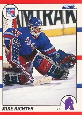 Mike Richter 1990-91 Score RC  #74 New York Rangers Hockey Card • $1.70