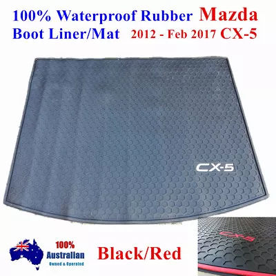 Customized Waterproof Rubber Boot Liner Cargo Mat Mazda CX-5 2012 - Feb 2017 • $69.95