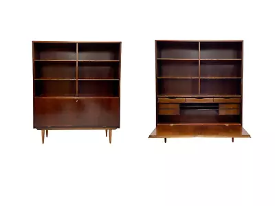 DANISH Mid Century Modern ROSEWOOD BOOKCASE / Vinyl Storage C. 1960’s • $3500