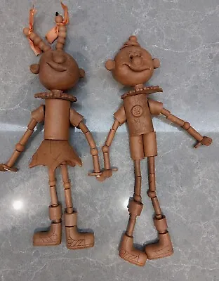 Vintage Mid-Century  Ceramic  Figures Boy And Girl Decor Space Age Decoration  • $160