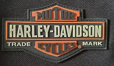 Harley Davidson Backpack Logo Black Laptop Pockets Biker Bag Zipper - EUC • $32