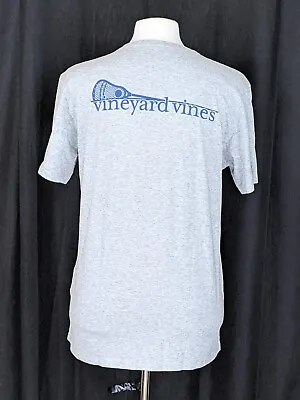 NWT! Vineyard Vines Men's Lax Line Pocket Tee Lacrosse T-Shirt Size Medium 🥍 • $31.50