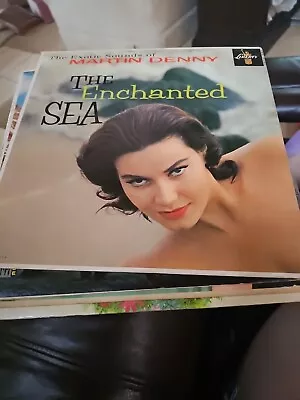 Vintage 1959 The Enchanted Sea - Martin Denny | Jazz/Folk LP Vinyl 12  33RPM • $5.50