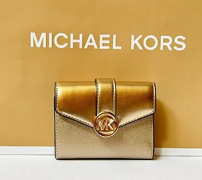 Michael Kors Carmen Medium Flap Bifold Wallet • $54