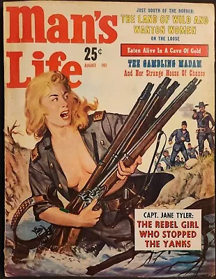Man's Life Vintage Men's Pulp Action Adventure Magazine August 1959 • $24.99