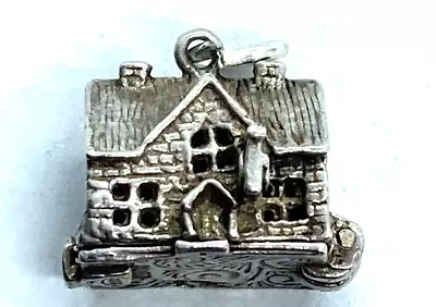 £10 • Buy Vintage Sterling Silver Bracelet Charm Opening Nuvo Pub With Bartender 
