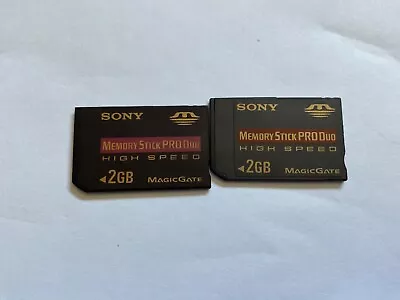 2pcs 2gb PSP Sony PRO Duo Memory Stick For Cybershot Pro Duo Sony PSP Cameras • $14.99