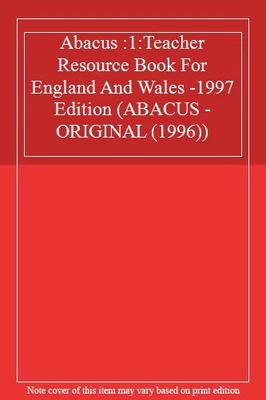 £12.11 • Buy Abacus :1:Teacher Resource Book For England And Wales -1997 Edition (ABACUS - O