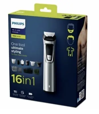 $111.81 • Buy Philips Multigroom Series 7000 16 In 1 Face Hair Body Trimmer Kit MG7736/13