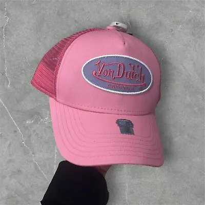 Von Dutch Cap Hat Trucker Classic Logo Unisex ONE SIZE Pink  • $40