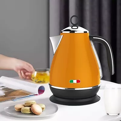 Vintage Electric Kettle Orange 1.7L Stainless Steel Auto OFF 2200W Not Delonghi • $69.99