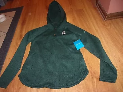 Columbia Womens Michigan State Pullover Hoodie Size Medium Green White • $19.99