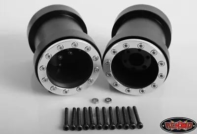 Blowout Sale 1/10 Monster Truck Beadlock Wheels Clod Buster Black DELRIN Pair • $59.99