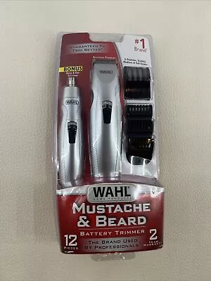 Wahl Mustache & Beard Battery Trimmer Combo Kit 05606-420 • $10