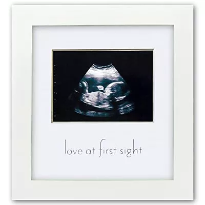 Sonogram Picture Frame White Wooden Baby Ultrasound Photo Frame Nursery Gift • $10.99