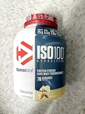 Dymatize ISO 100 Hydrolyzed 100% Whey Isolate Vanilla 5 Lb • $77.99
