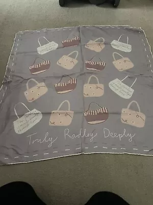 RADLEY Silk Scarf  Handbag  Design Small Square Scarf • £15