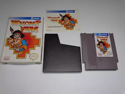 Whomp 'Em  COMPLETE BOX  -  NINTENDO NES FAST SHIPPING!  422a • $139.99