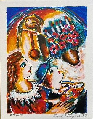 ZAMY STEYNOVITZ SHABBAT SUNDOWN Hand Signed Limited Edition Lithograph Art • $39.99