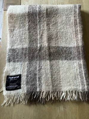 Vintage Taranpaul Onkaparinga 70% Mohair 30% Wool Brown Throw Blanket Australia • $50