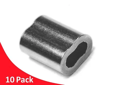 Ferrule / Swage 10 Pak Of 1.2 Mm - NIckel Coated Copper For Hand Swaging • $9.95