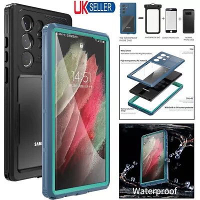 For Samsung Galaxy S23 Plus Ultra Case IP68 Waterproof Heavy Duty Screen Cover • £16.07