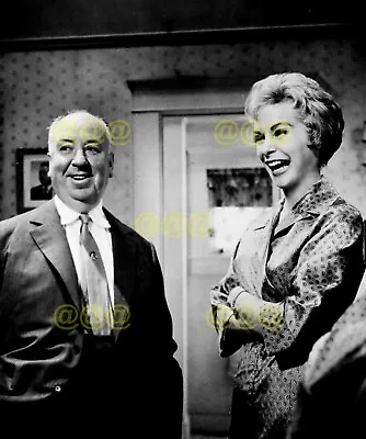 Photo - Alfred Hitchcock & Janet Leigh On The Set Of  Psycho  1960 • £4.95