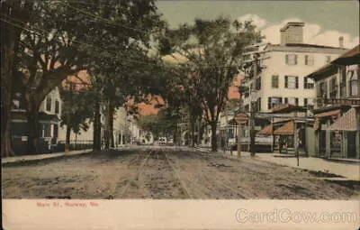 NorwayME Main St. Oxford County Maine G.W. Morris Antique Postcard Vintage • $9.99