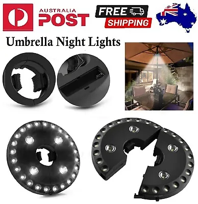 $24.99 • Buy LED Patio Umbrella Rod Night Lights Outdoor Garden Yard Lawn Camping Tent Light