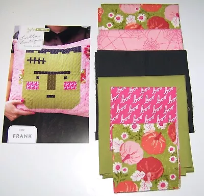 FRANK PILLOW QUILT KIT With MODA FABRIC & Sewing Pattern For FRANKENSTEIN • $29