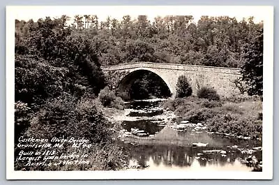 C1930 Castleman River Bridge Grantsville Md Built 1813 Real Photo Postcard • $8