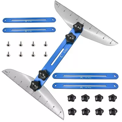 $49.99 • Buy Stair Jig Measuring Stair Shelf Scribe Tool Stair Treads Gauge Template Tool 