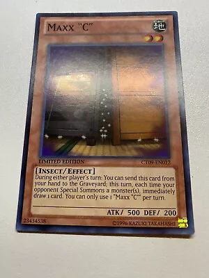 Yugioh Maxx C Limited Edition Super Rare CT09-EN012 MP • $30