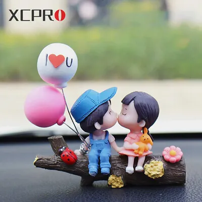 £4.19 • Buy Cute Couple Figure Action Figure Car Dashboard Decor Cartoon Interior Ornaments