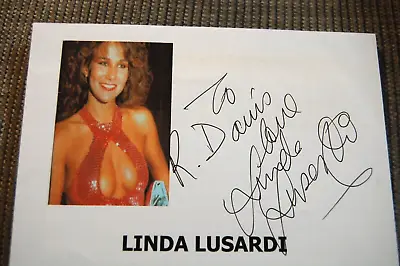 Linda Lusardi Signed Envelope Dedicated 2 • £5.99