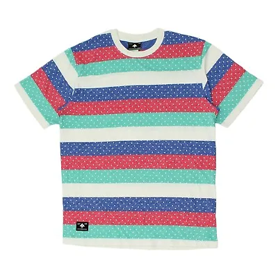 LRG Lifted Research Group Striped Tshirt | Vintage Designer Medium Multicoloured • £25