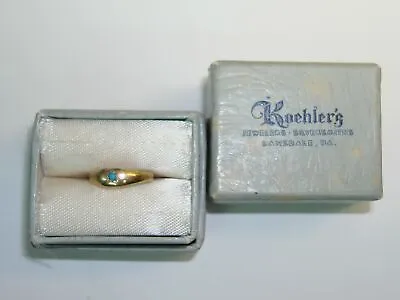 Vintage 1930-40's Era 10k Rose Gold W/turquoise Baby Ring! Estate Find • $74.95