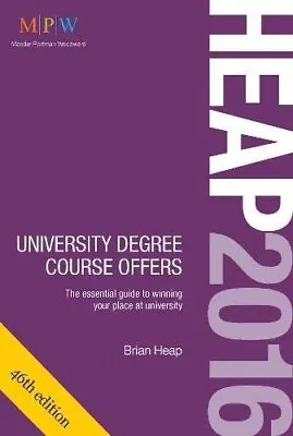 HEAP 2016: University Degree Course Offers: The Essential Guid... By Heap Brian • £3.49