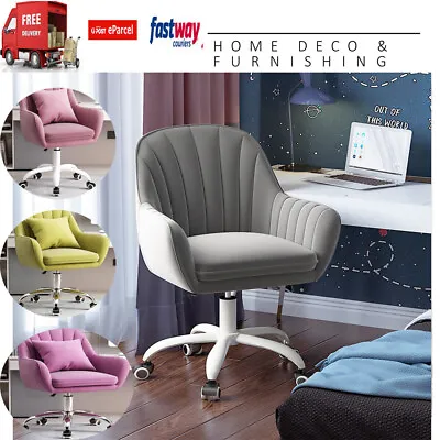 $109.55 • Buy Velvet Office Chair Fabric Computer Chairs Work Study Desk Chair Swivel Armchair