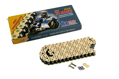 $172.02 • Buy 1998 1999 Honda Shadow VLX600 VT 600 CZ SDZZ Gold X Ring Chain 525-122