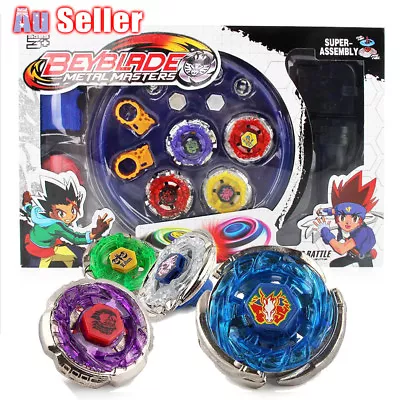 4D Beyblade Stadium Metal Master Burst Fusion Fight Rare Launcher Grip Set • $19.58