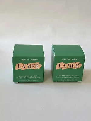 2 X Creme De La Mer Moisturizing Cream 0.24oz/7 Ml   NIB   • $39.99