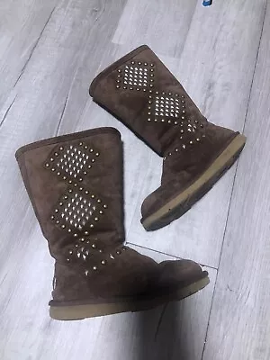 Ugg Boots Limited Edition Studded Brown  • $70