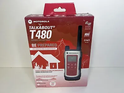Motorola Talkabout T480 Walkie Talkie 35 Mile Two Way FM Radio NOAA PTT 4117 • $64
