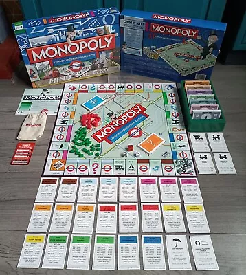 London Underground Monopoly Board Game By Hasbro. • £29.95