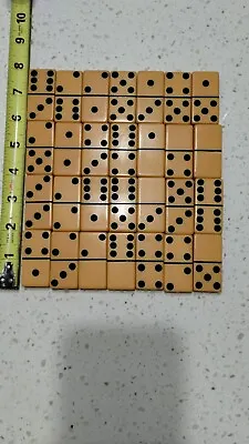 Vintage PUREMCO #616 Standard Size Marblelike DOMINOES 2  X 1  X .25  No Box • $24.99