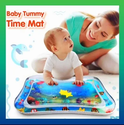 Baby Inflatable Water Play Mat For Infant Toddler Kid Tummy Time Sensory Toys • £4.99