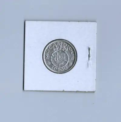 $19.99 • Buy Portuguese Mozambique 10 Escudos 1960 Silver Coin XF+ /AU