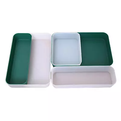 1 * Draw Organiser Desk Drawer Fridge Trays Makeup Storage Box Plastic Dividers • $14.34